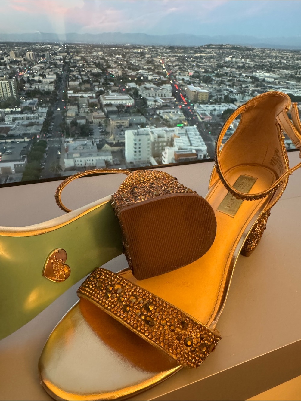 Betsey Johnson Rhinestone Block Heel - Picture 2 of 6